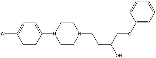 1-(Phenoxy)-4-[4-[4-chlorophenyl]-1-piperazinyl]-2-butanol Structure