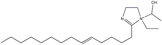 1-Ethyl-1-(1-hydroxyethyl)-2-(5-tetradecenyl)-2-imidazoline-1-ium Structure