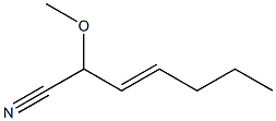 2-Methoxy-3-heptenenitrile 구조식 이미지