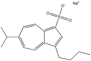 6-Isopropyl-3-butylazulene-1-sulfonic acid sodium salt 구조식 이미지