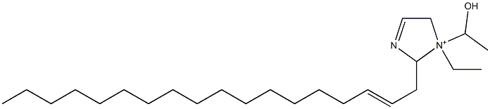 1-Ethyl-1-(1-hydroxyethyl)-2-(2-octadecenyl)-3-imidazoline-1-ium 구조식 이미지