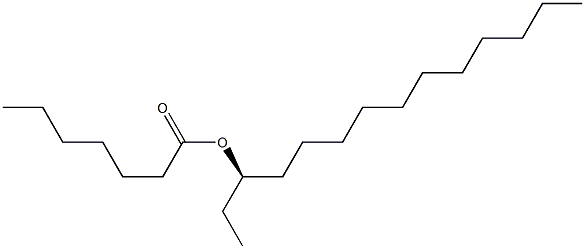 (+)-Heptanoic acid (R)-1-ethyldodecyl ester 구조식 이미지
