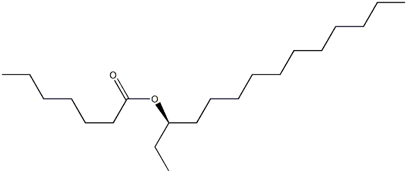 (+)-Heptanoic acid (R)-1-ethyldodecyl ester Structure