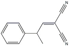 3-Phenyl-1-butene-1,1-dicarbonitrile 구조식 이미지