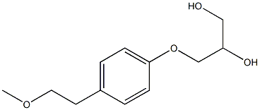 3-[4-(2-Methoxyethyl)phenoxy]propane-1,2-diol 구조식 이미지