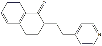 2-[2-(4-Pyridinyl)ethyl]-3,4-dihydronaphthalen-1(2H)-one Structure