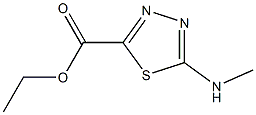 5-(Methylamino)-1,3,4-thiadiazole-2-carboxylic acid ethyl ester Structure