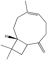 (1R)-4,11,11-Trimethyl-8-methylenebicyclo[7.2.0]undec-4-ene 구조식 이미지