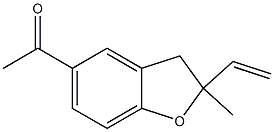 2-Methyl-2-vinyl-5-acetyl-2,3-dihydrobenzofuran Structure
