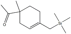 4-Acetyl-4-methyl-1-(trimethylsilylmethyl)-1-cyclohexene 구조식 이미지