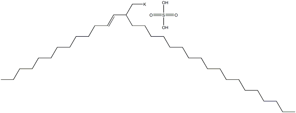 Sulfuric acid 2-(1-tridecenyl)icosyl=potassium ester salt 구조식 이미지