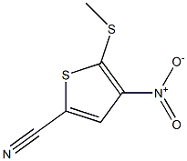 2-Methylthio-3-nitrothiophene-5-carbonitrile 구조식 이미지