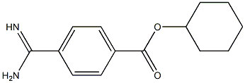 p-Amidinobenzoic acid cyclohexyl ester 구조식 이미지