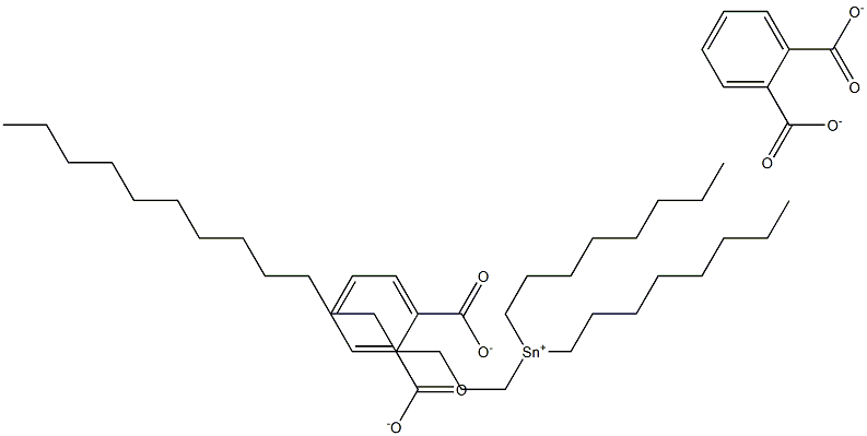 Bis(phthalic acid 1-hexadecyl)dioctyltin(IV) salt 구조식 이미지