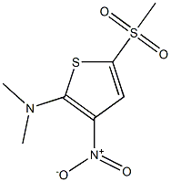 2-(Dimethylamino)-3-nitro-5-methylsulfonylthiophene 구조식 이미지