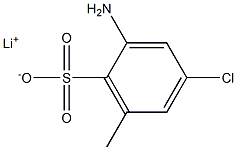 2-Amino-4-chloro-6-methylbenzenesulfonic acid lithium salt Structure