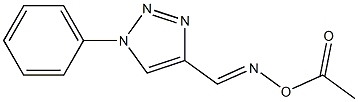 1-Phenyl-1H-1,2,3-triazole-4-carbaldehyde O-acetyl oxime Structure