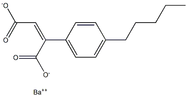 2-(4-Pentylphenyl)maleic acid barium salt 구조식 이미지