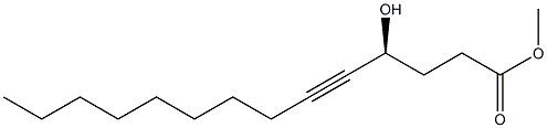 (S)-4-Hydroxy-5-tetradecynoic acid methyl ester Structure