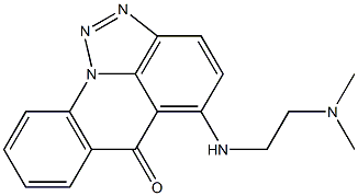 5-[2-Dimethylaminoethylamino]-6H-[1,2,3]triazolo[4,5,1-de]acridin-6-one 구조식 이미지