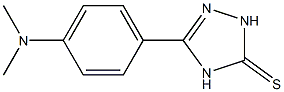 5-[4-(Dimethylamino)phenyl]-2,4-dihydro-3H-1,2,4-triazole-3-thione 구조식 이미지