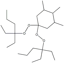 3,4,5-Trimethyl-1,1-bis(1,1-diethylbutylperoxy)cyclohexane Structure