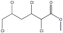 2,3,5,6-Tetrachlorohexanoic acid methyl ester 구조식 이미지