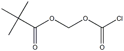 Chlorocarbonic acid (2,2-dimethylpropanoyl)oxymethyl ester 구조식 이미지