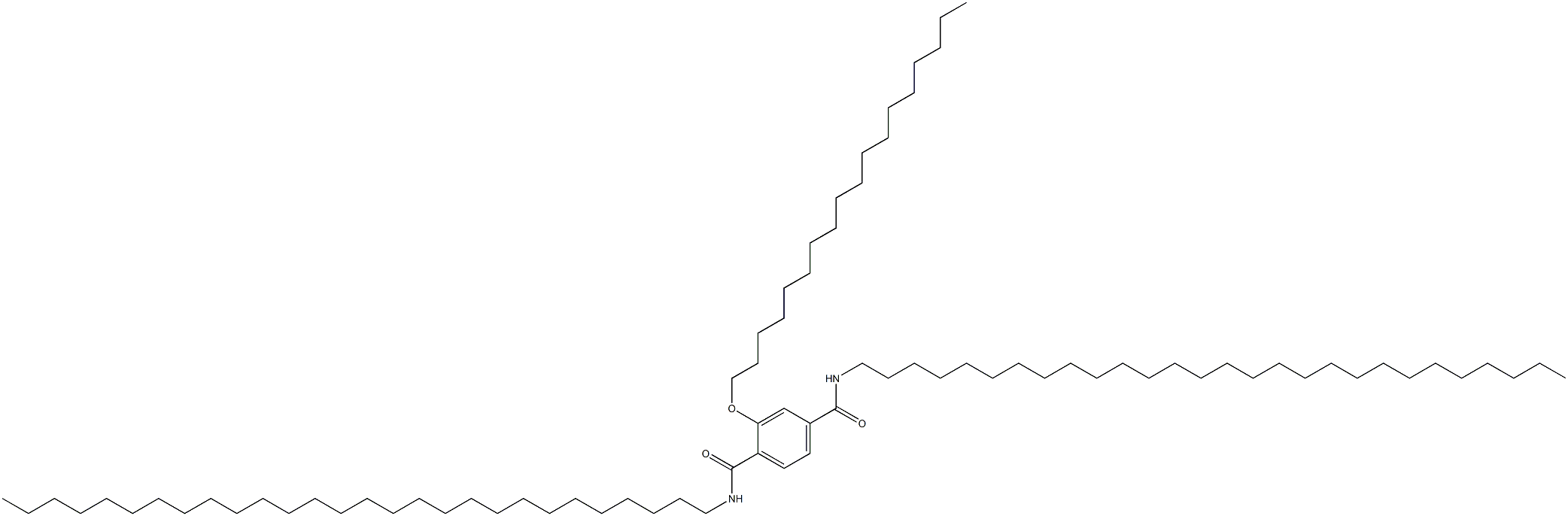 2-(Octadecyloxy)-N,N'-dioctacosylterephthalamide 구조식 이미지