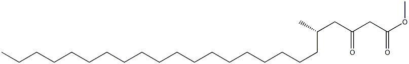 [S,(-)]-5-Methyl-3-oxotetracosanoic acid methyl ester 구조식 이미지