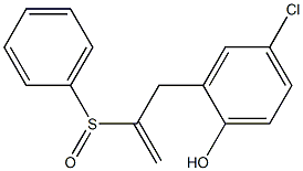 4-Chloro-2-[2-(phenylsulfinyl)-2-propenyl]phenol 구조식 이미지