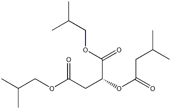 [R,(+)]-2-(Isovaleryloxy)succinic acid diisobutyl ester 구조식 이미지