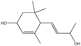 (E)-4-(4-Hydroxy-2,6,6-trimethyl-2-cyclohexen-1-yl)-3-buten-2-ol Structure