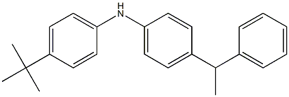 4-(1-Phenylethyl)phenyl 4-tert-butylphenylamine 구조식 이미지