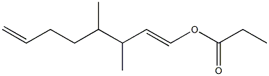 Propionic acid 3,4-dimethyl-1,7-octadienyl ester Structure