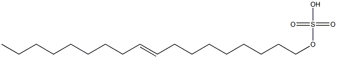 Sulfuric acid hydrogen 9-octadecenyl ester 구조식 이미지