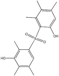 2,3'-Dihydroxy-2',4,4',5,5',6-hexamethyl[sulfonylbisbenzene] Structure