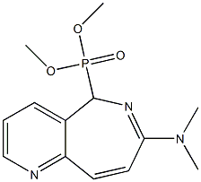 [7-(Dimethylamino)-5H-pyrido[3,2-c]azepin-5-yl]phosphonic acid dimethyl ester 구조식 이미지
