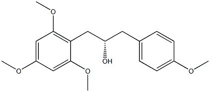 [S,(-)]-1-(p-Methoxyphenyl)-3-(2,4,6-trimethoxyphenyl)-2-propanol 구조식 이미지