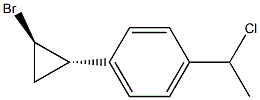 (1R,2S)-1-Bromo-2-[4-(1-chloroethyl)phenyl]cyclopropane 구조식 이미지