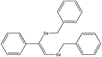 1,2-Bis(benzylseleno)-1-phenylethene Structure