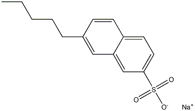 7-Pentyl-2-naphthalenesulfonic acid sodium salt Structure