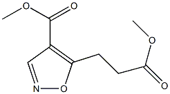 5-(3-Methoxy-3-oxopropyl)isoxazole-4-carboxylic acid methyl ester 구조식 이미지