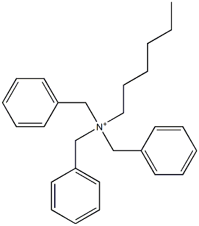 Hexyltribenzylaminium Structure