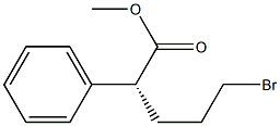 [R,(-)]-5-Bromo-2-phenylvaleric acid methyl ester 구조식 이미지