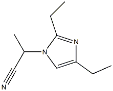 1-(1-Cyanoethyl)-2,4-diethyl-1H-imidazole Structure