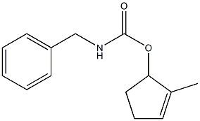 N-Benzylcarbamic acid (2-methyl-2-cyclopentenyl) ester 구조식 이미지