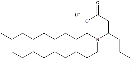 3-(Dinonylamino)heptanoic acid lithium salt 구조식 이미지