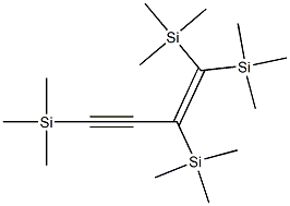 1,1,2,4-Tetrakis(trimethylsilyl)-1-buten-3-yne 구조식 이미지