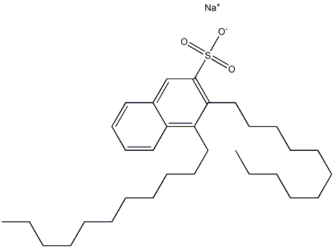 3,4-Diundecyl-2-naphthalenesulfonic acid sodium salt 구조식 이미지